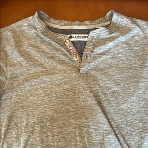 Tallwoods Men's Gray Casual Button Down Shirt